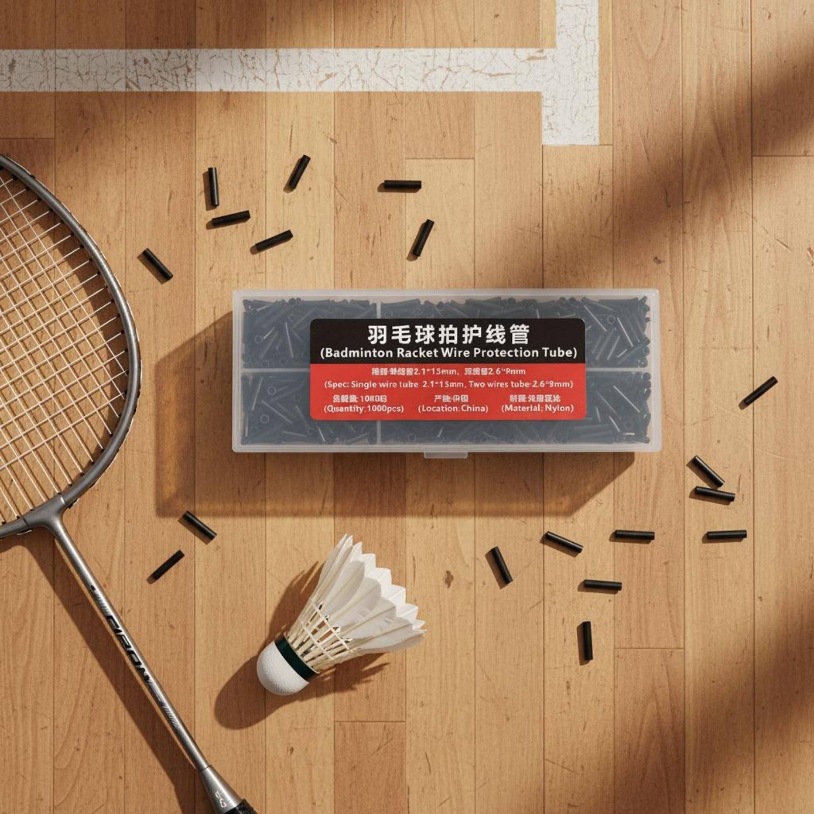 Badminton Area - 1000 قطعة طقم حلقات تثبيت سلكية