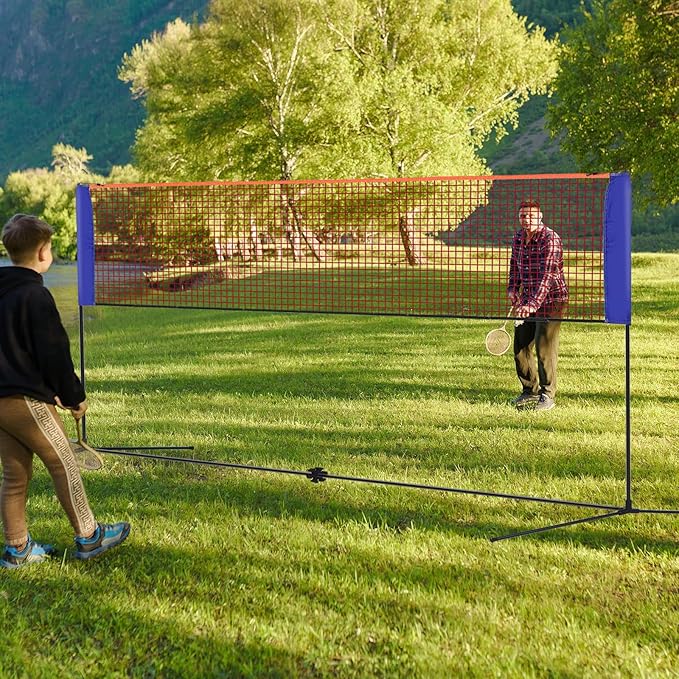 شبكة بادمنتون محمولة صغيرة الح - مراجعة Badminton Area وسعره