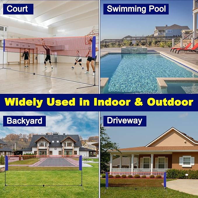 شبكة بادمنتون محمولة صغيرة الح - مراجعة Badminton Area وسعره