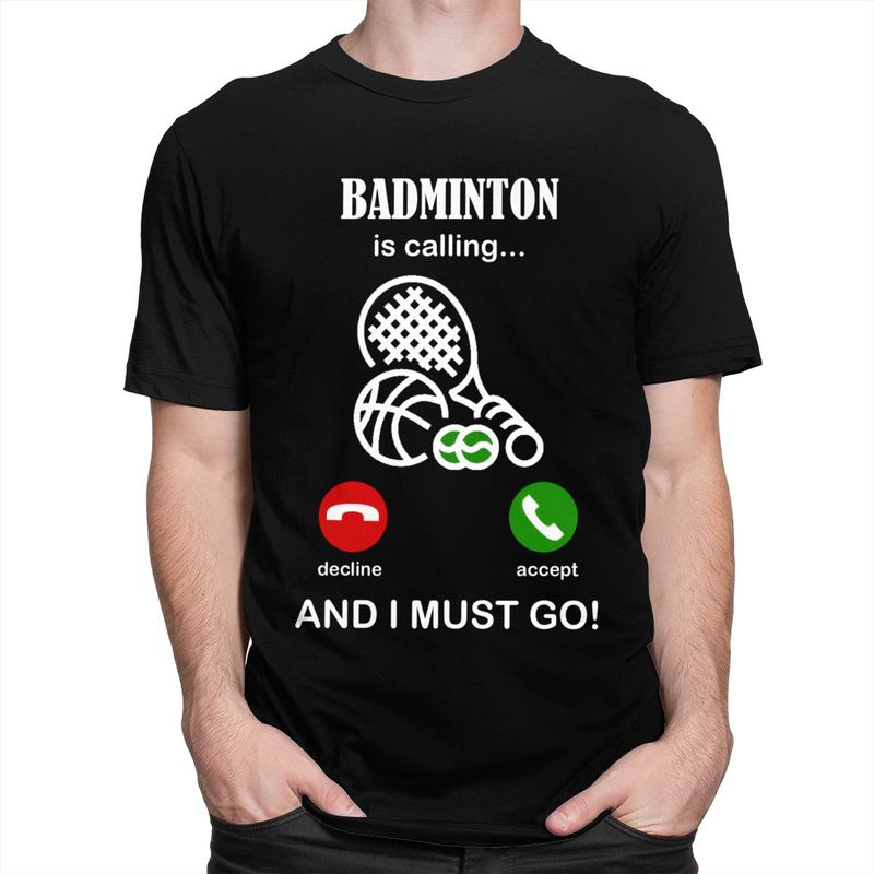 الريشة تدعو تي شيرت الرجال 100 - مراجعة Badminton Is Calling وسعره
